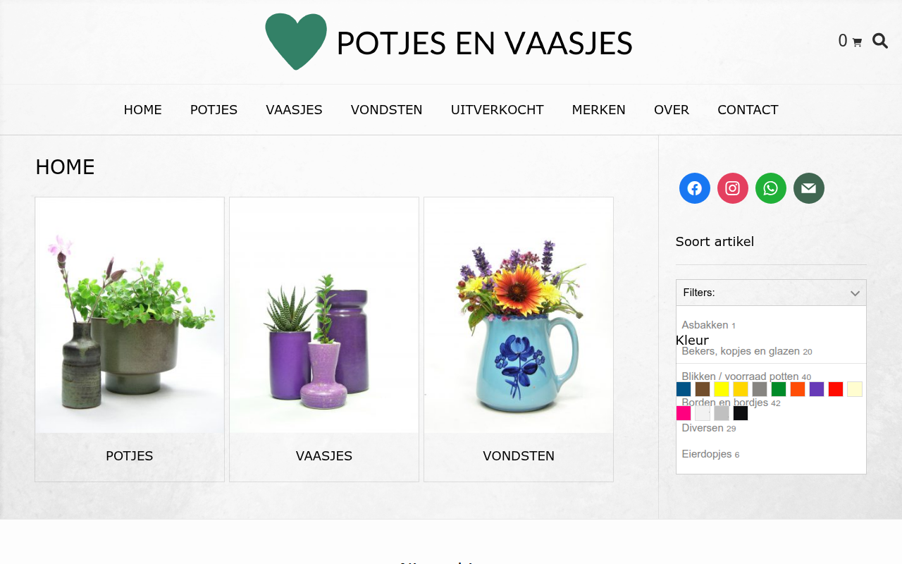 Screenshot van Potjes en vaasjes