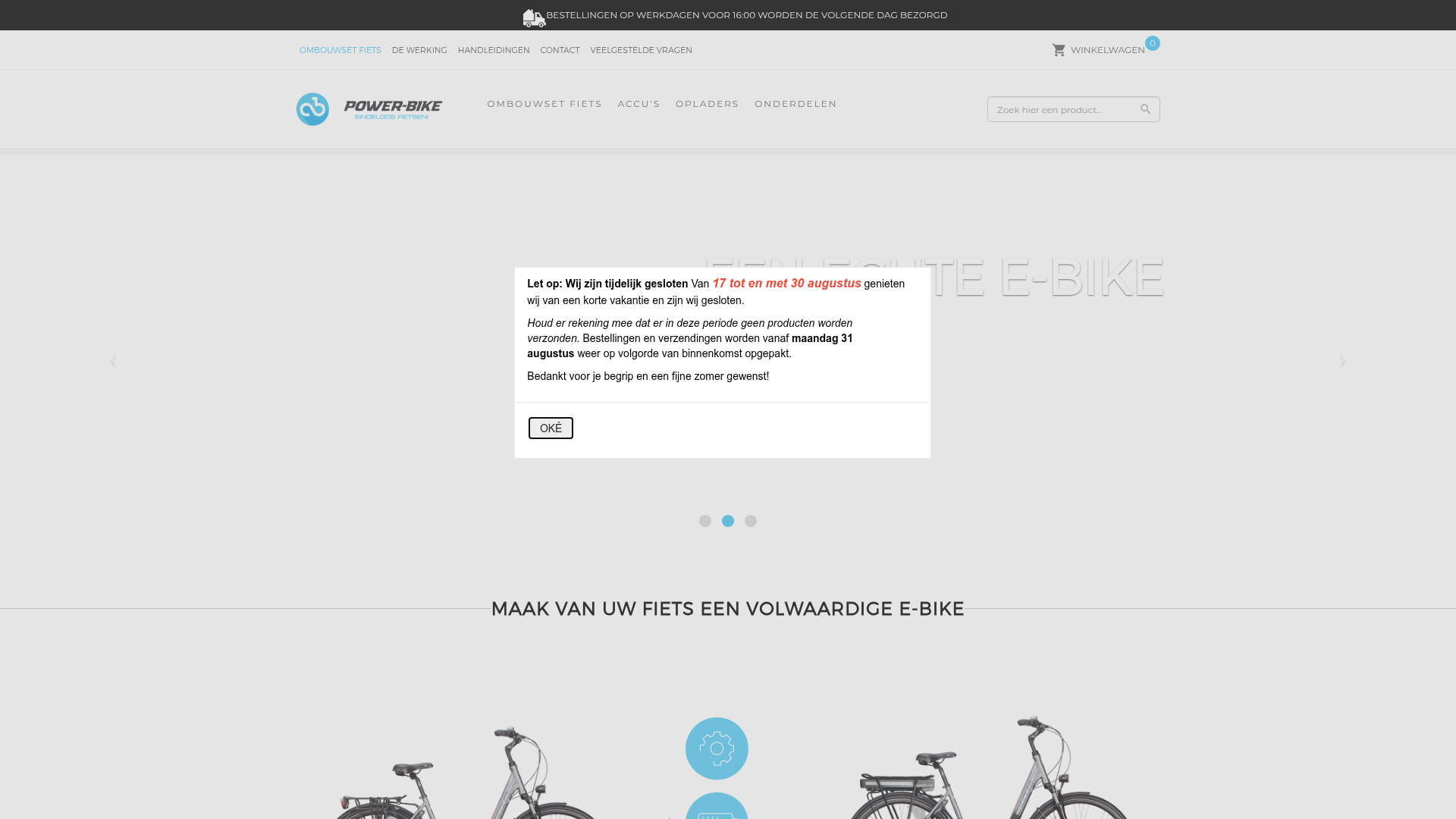 Screenshot van power-bike.nl