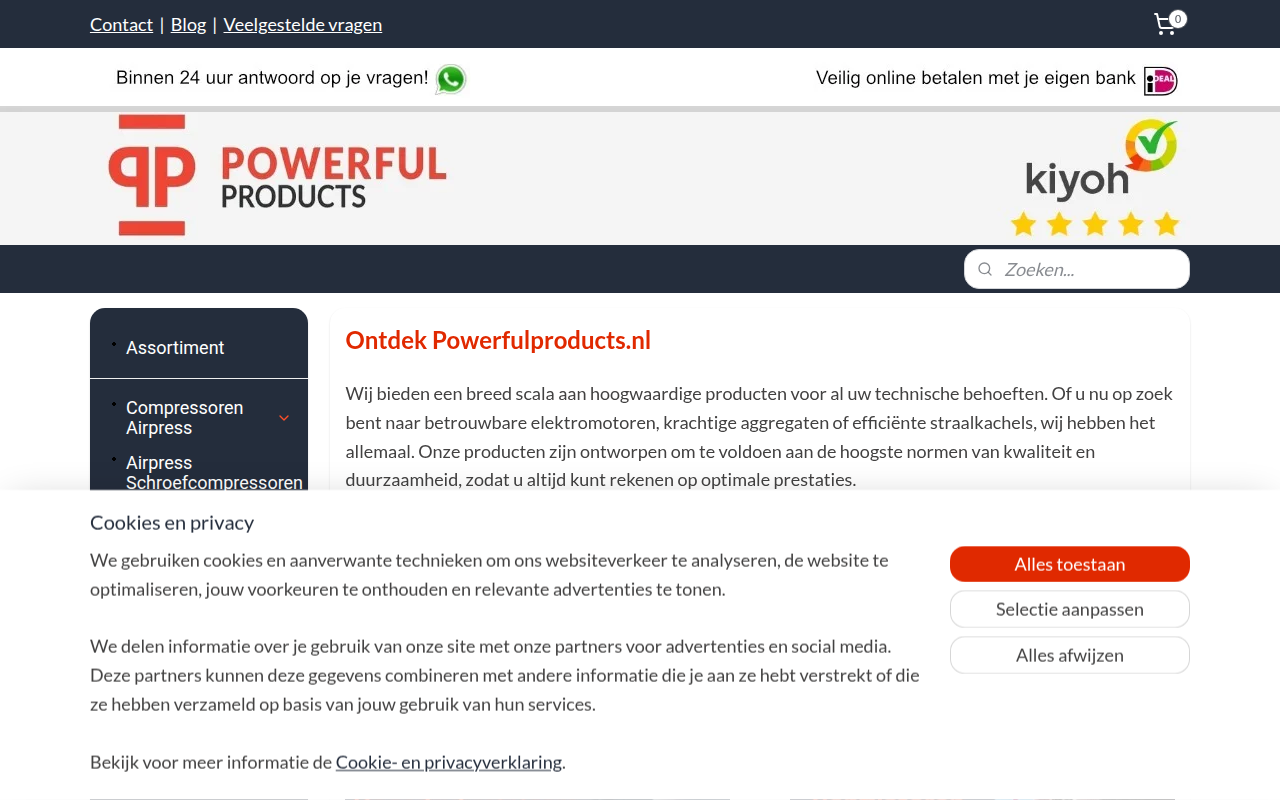 Screenshot van Powerfulproducts.nl