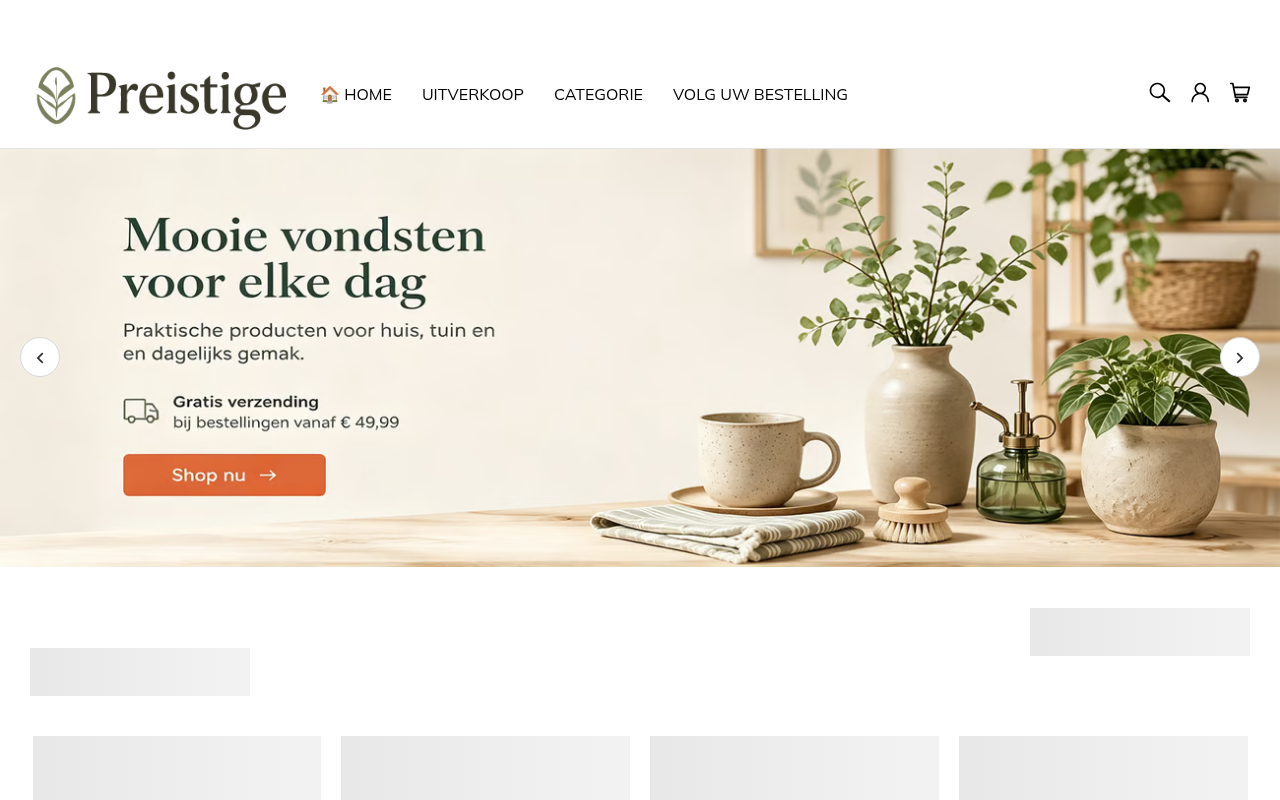 Screenshot van preistige.com