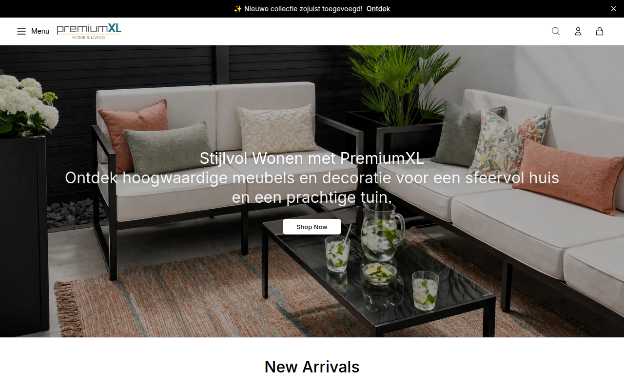 Screenshot van premiumxl.shop