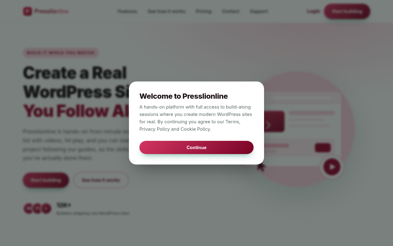 Screenshot van presslionline.com