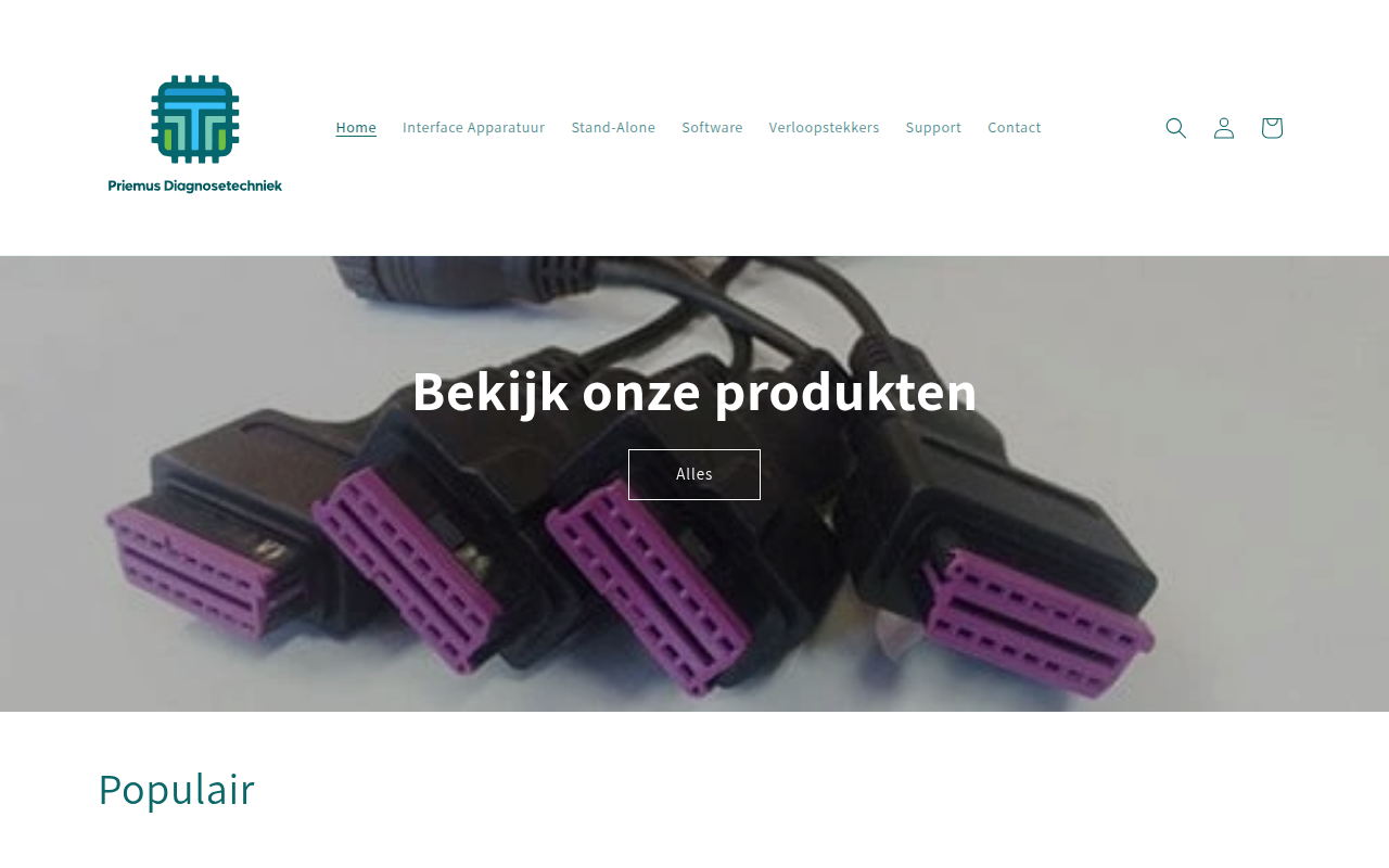 Screenshot van priemus.nl