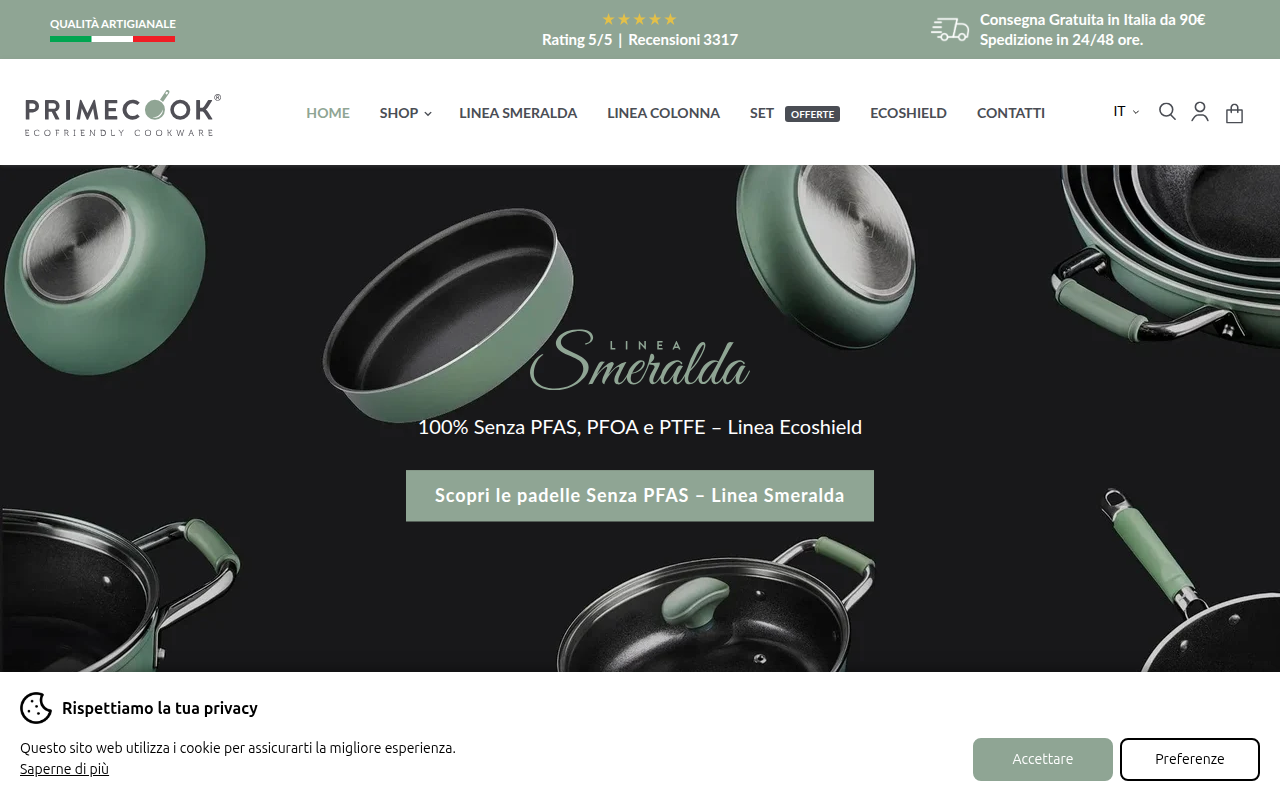 Screenshot van prime-cook.it