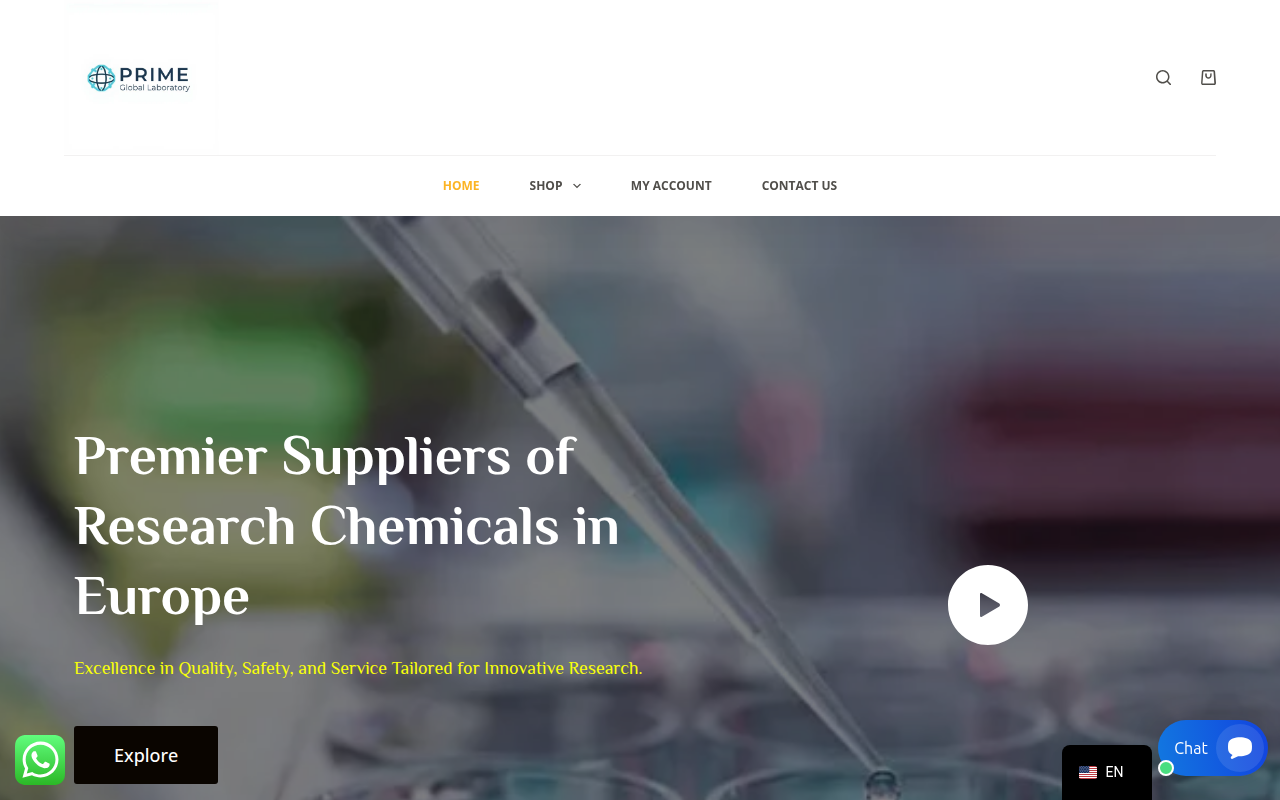 Screenshot van primegloballab.com