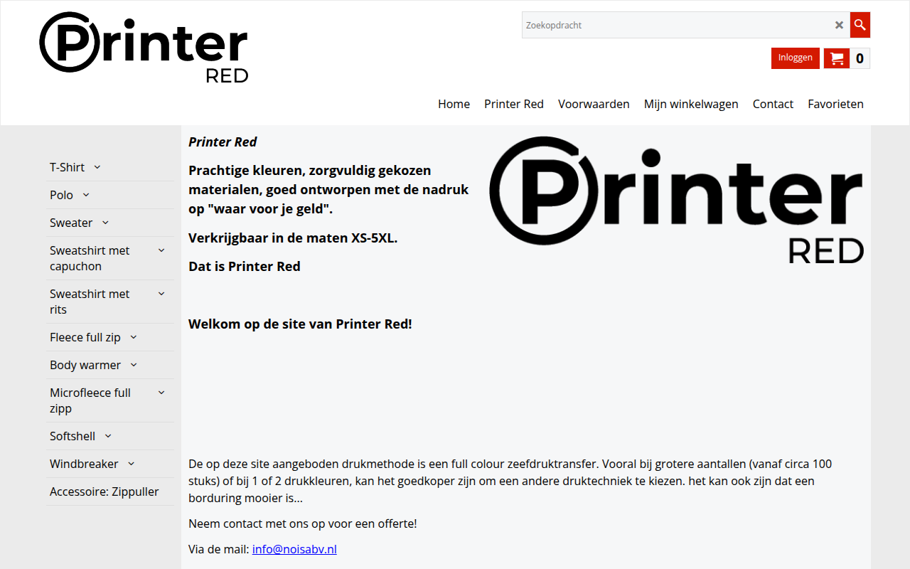 Screenshot van printerredflag.nl