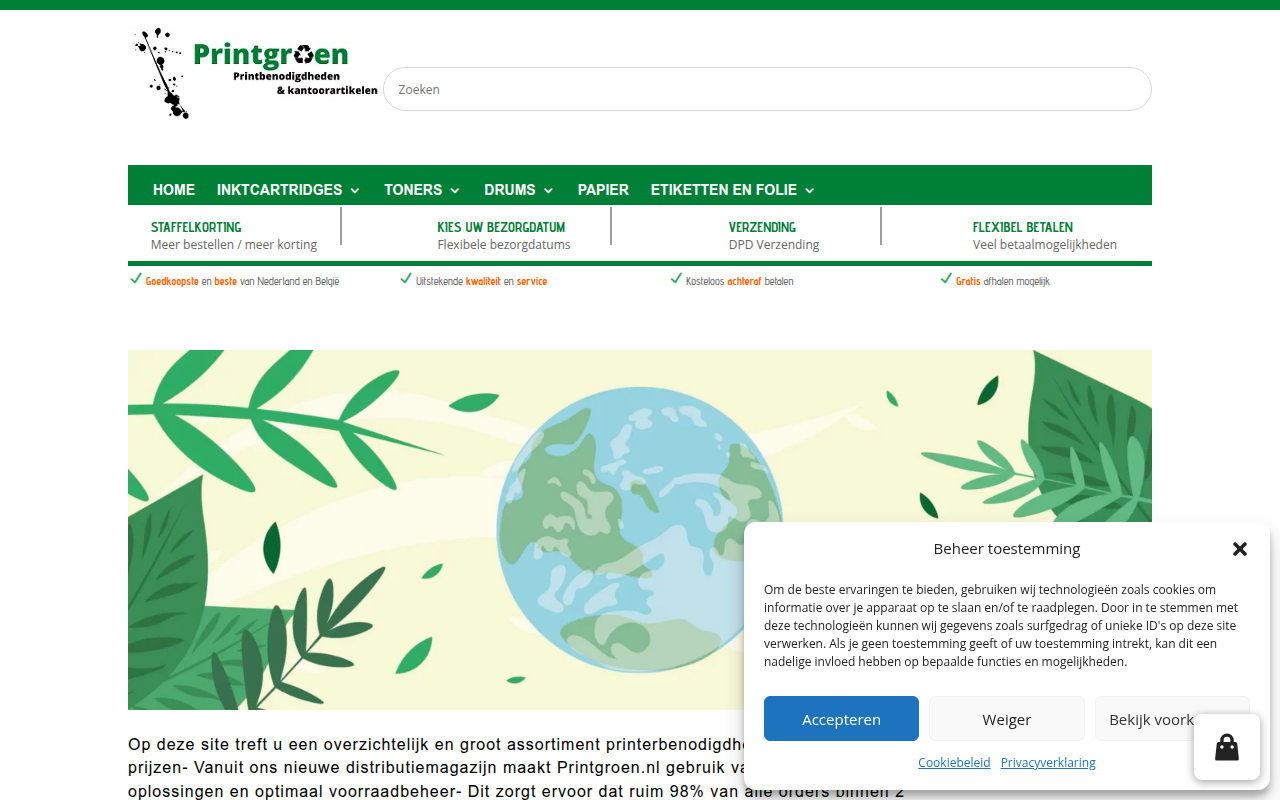 Screenshot van Printgroen
