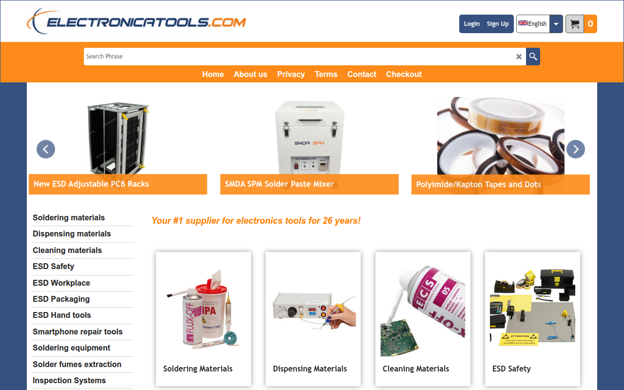 Screenshot van printtec.nl