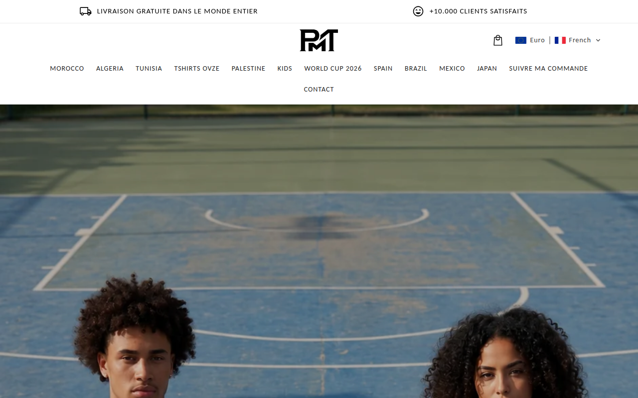 Screenshot van projectmaillot.com