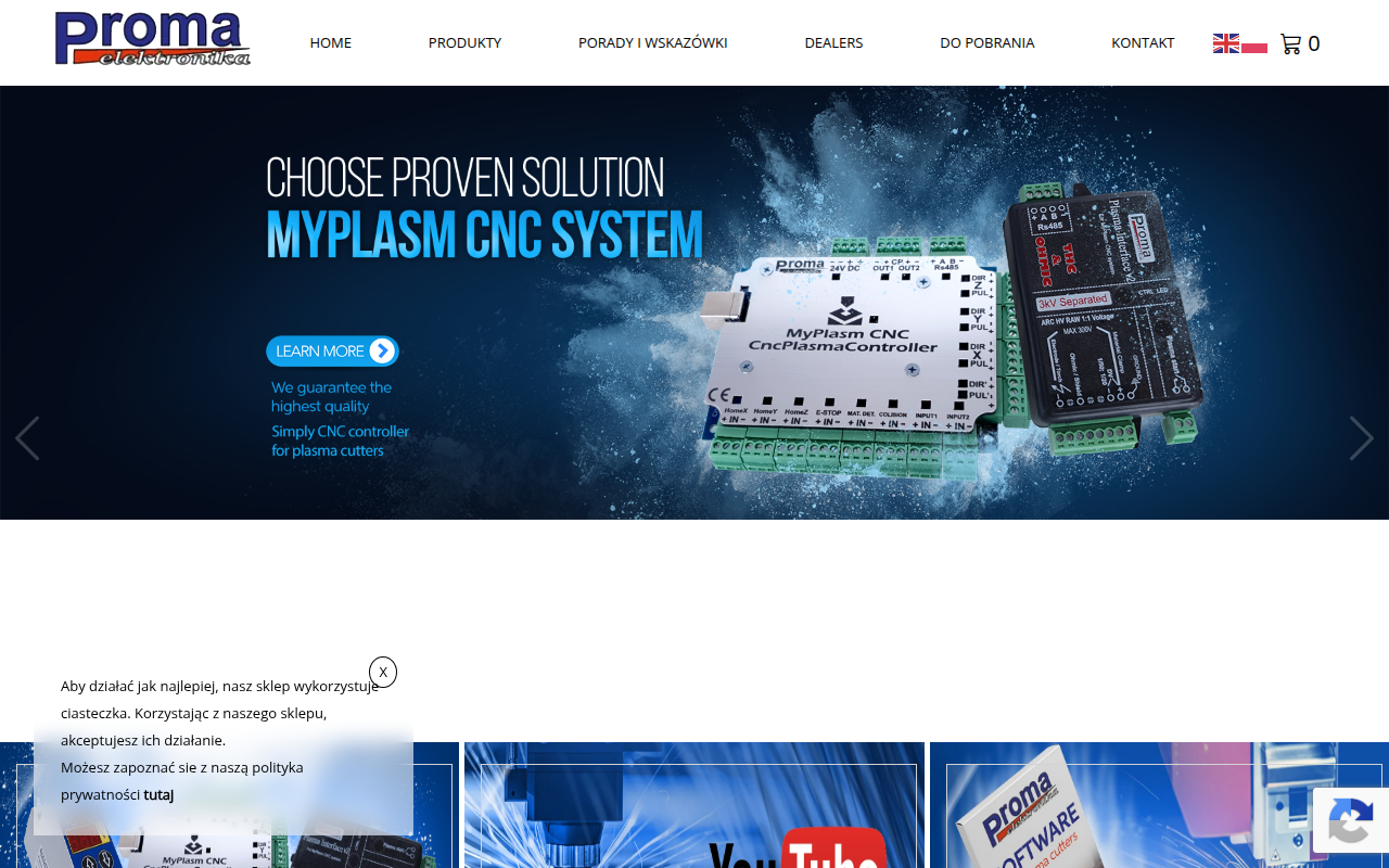 Screenshot van proma-elektronika.com