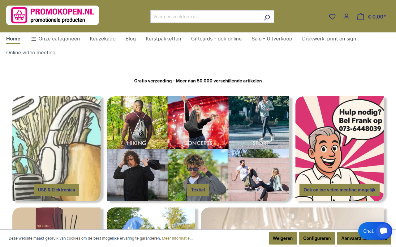 Screenshot van promokopen.nl