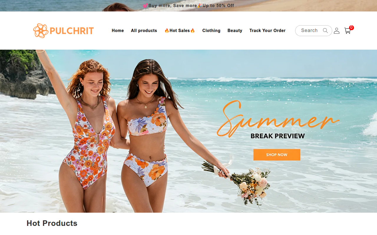 Screenshot van pulchrit.com