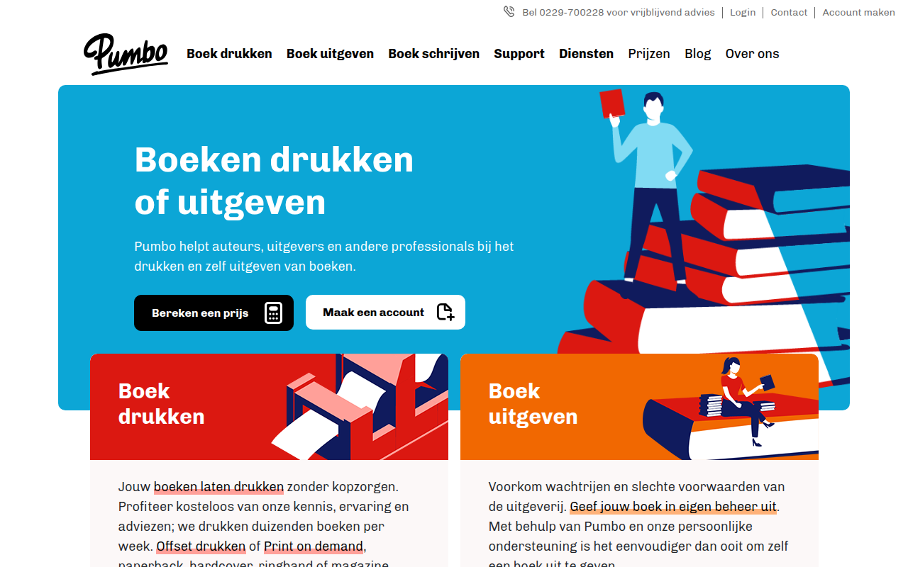 Screenshot van pumbo.nl