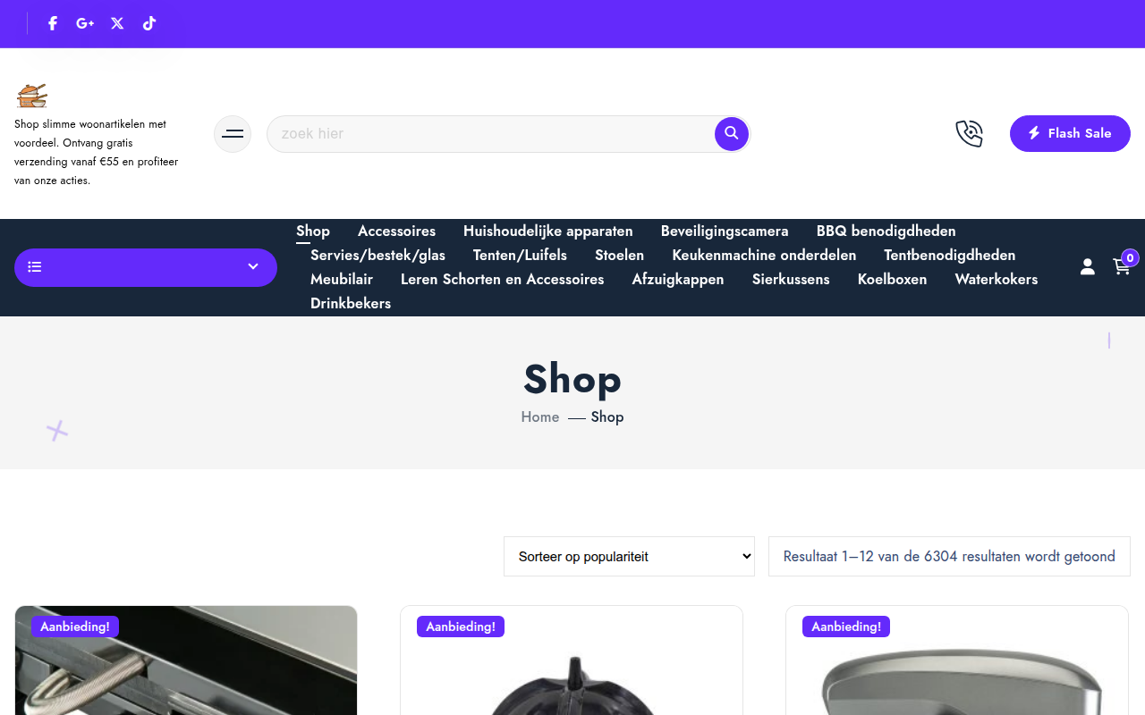 Screenshot van puredorp.com