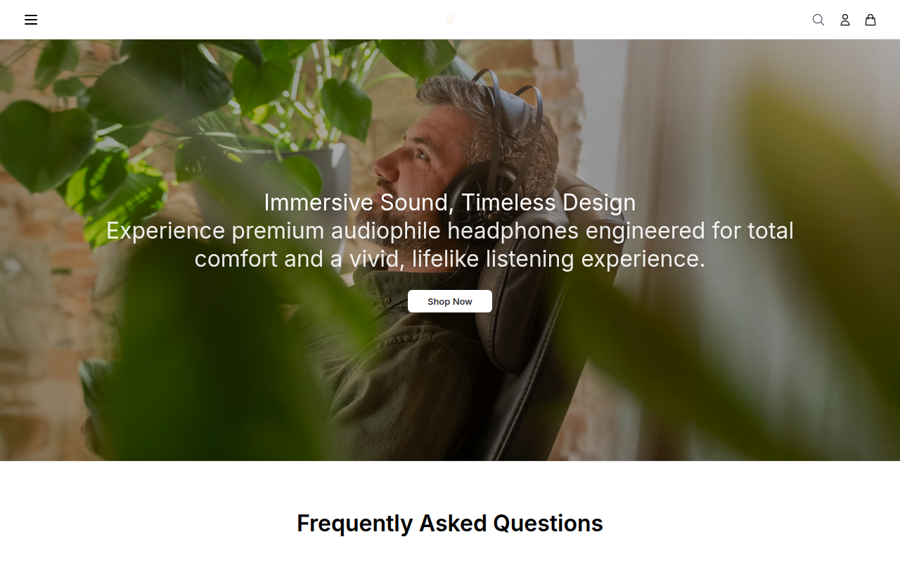 Screenshot van puremezeaudio.shop