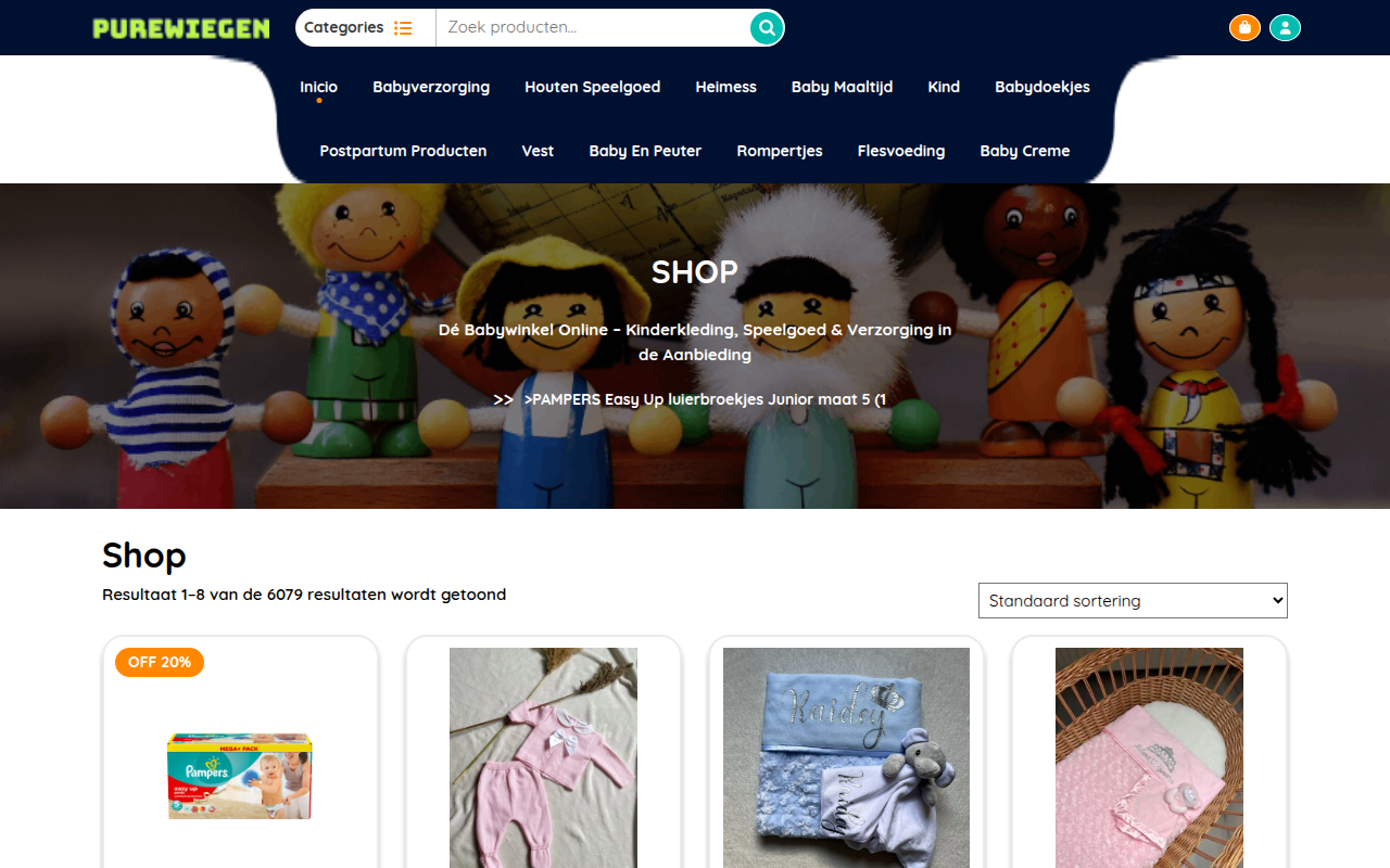 Screenshot van purewiegen.com