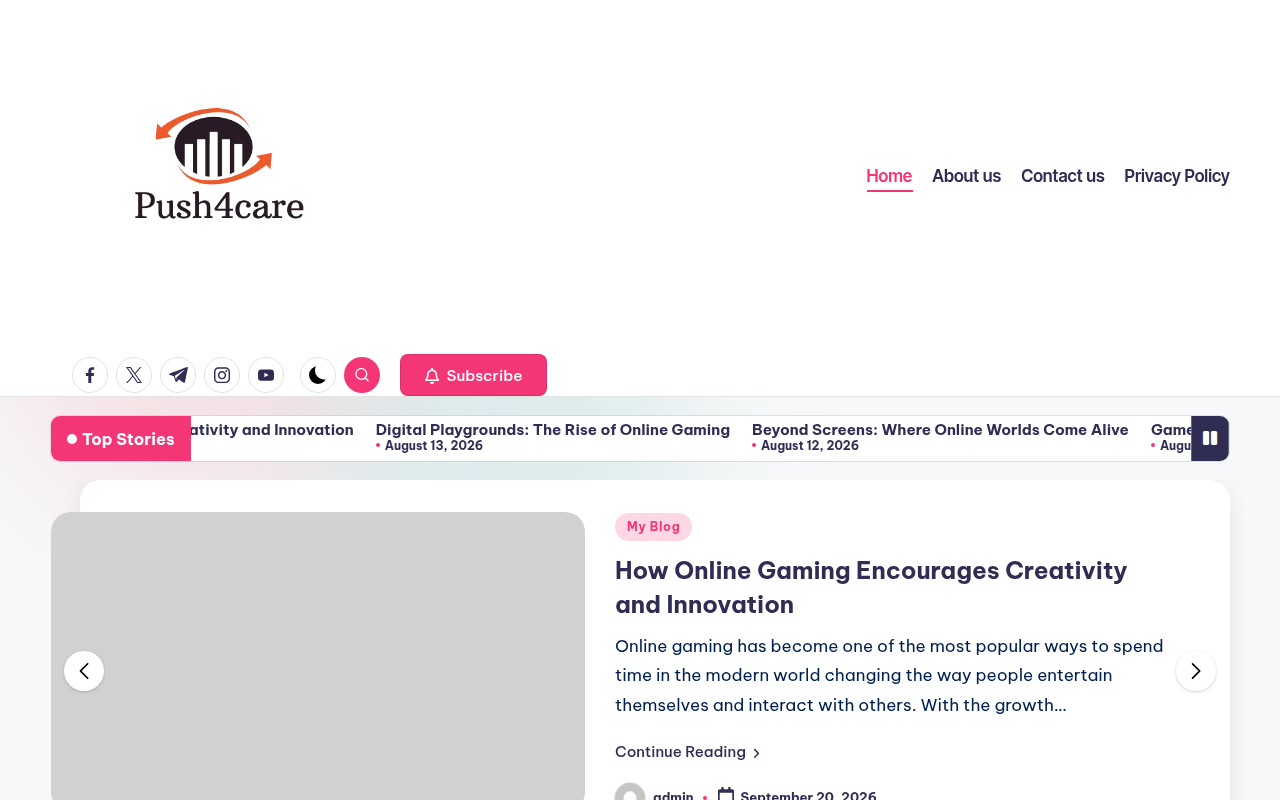 Screenshot van push4care.nl