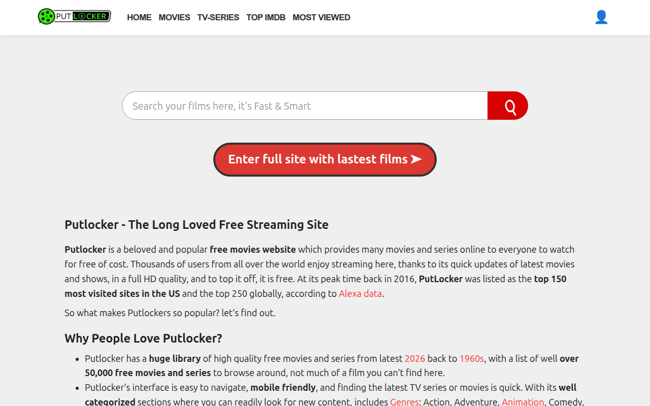 Screenshot van putlocker.ma