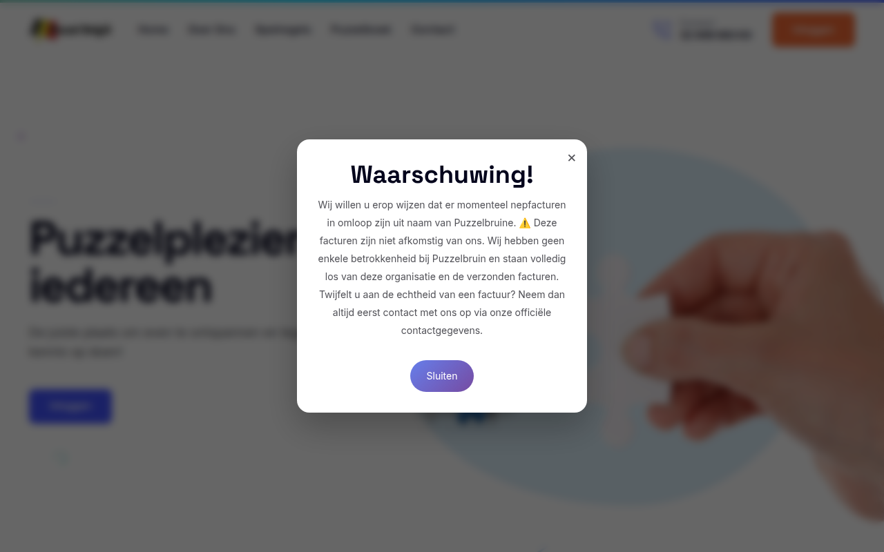 Screenshot van puzzelbelgie.com