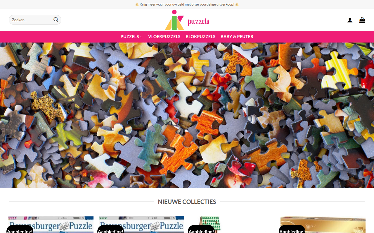 Screenshot van puzzlenl.com