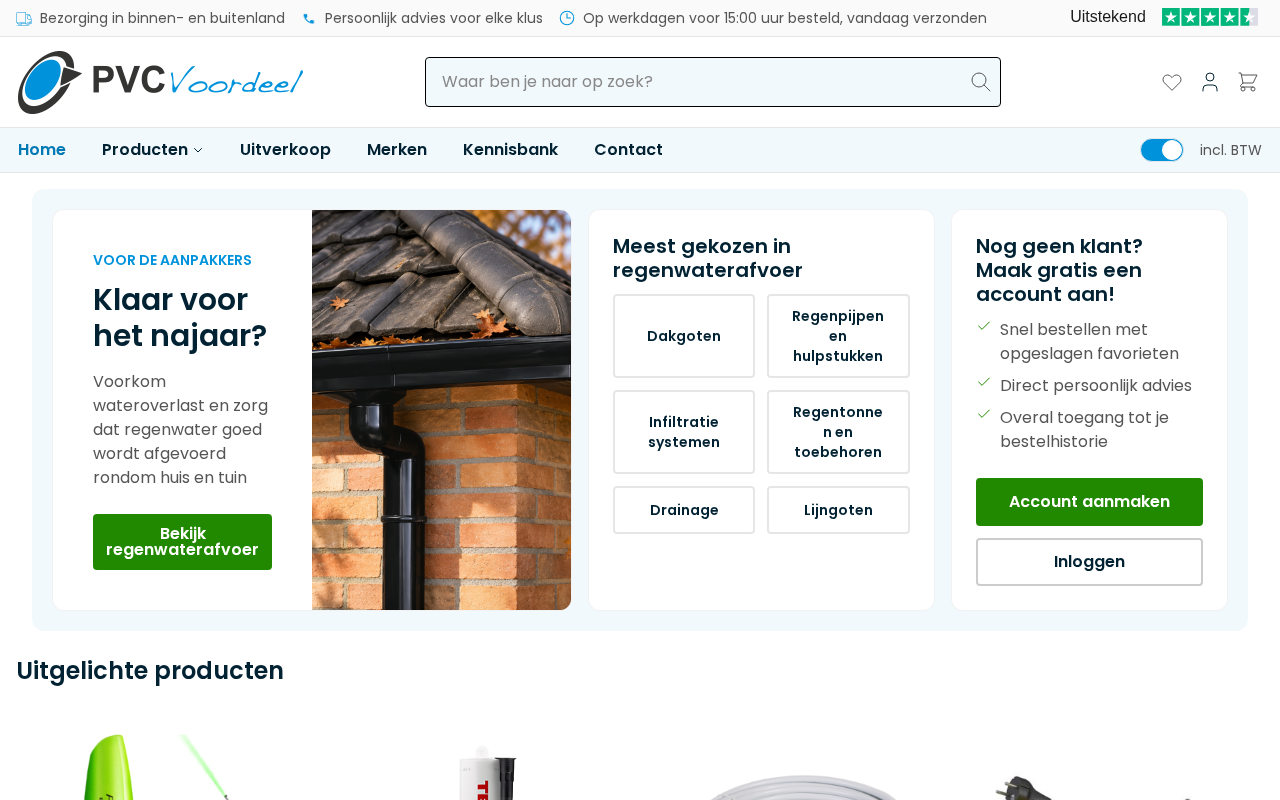 Screenshot van pvcvoordeel.nl