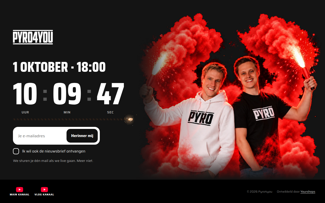 Screenshot van pyro4you.nl