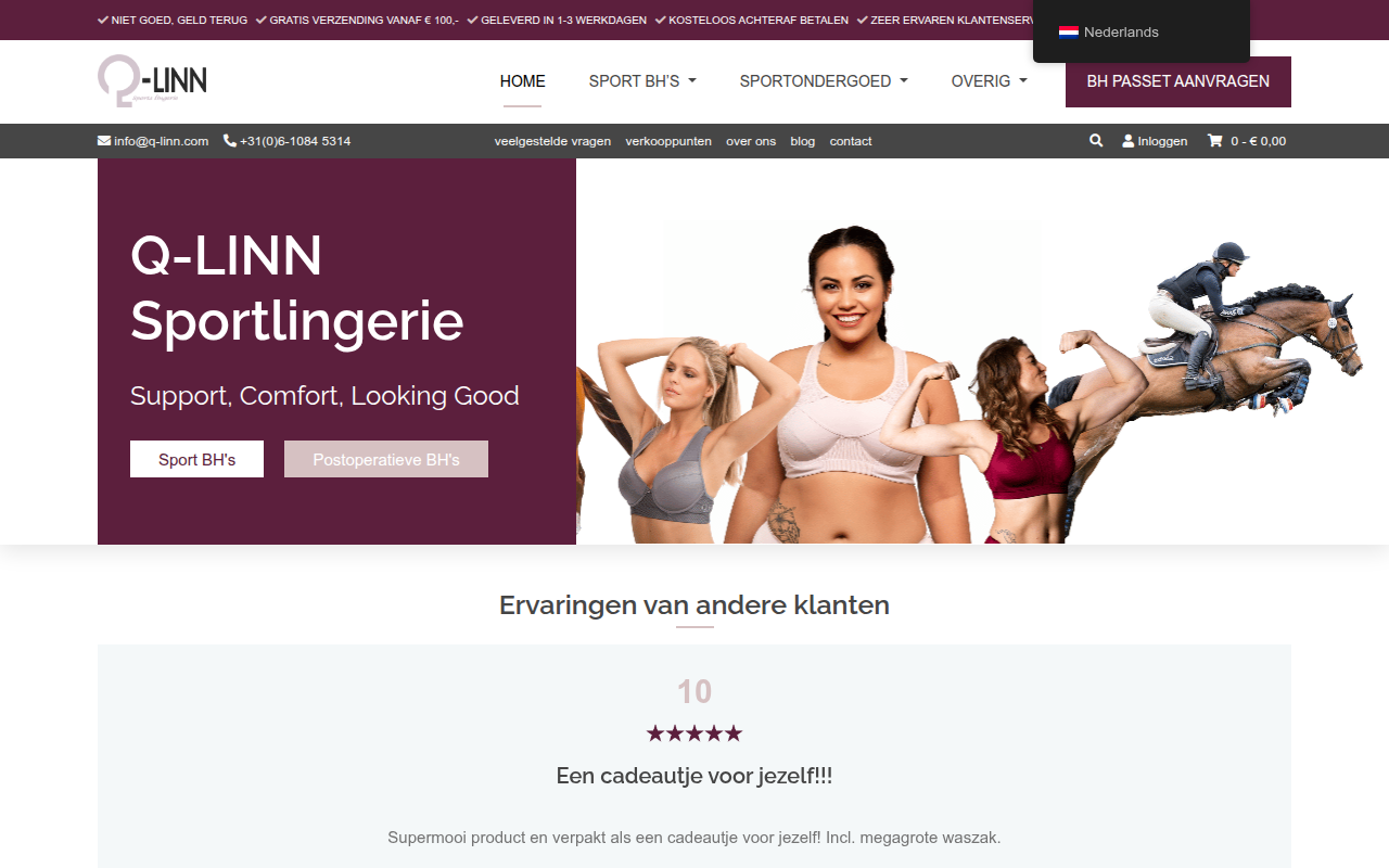 Screenshot van q-linn.com