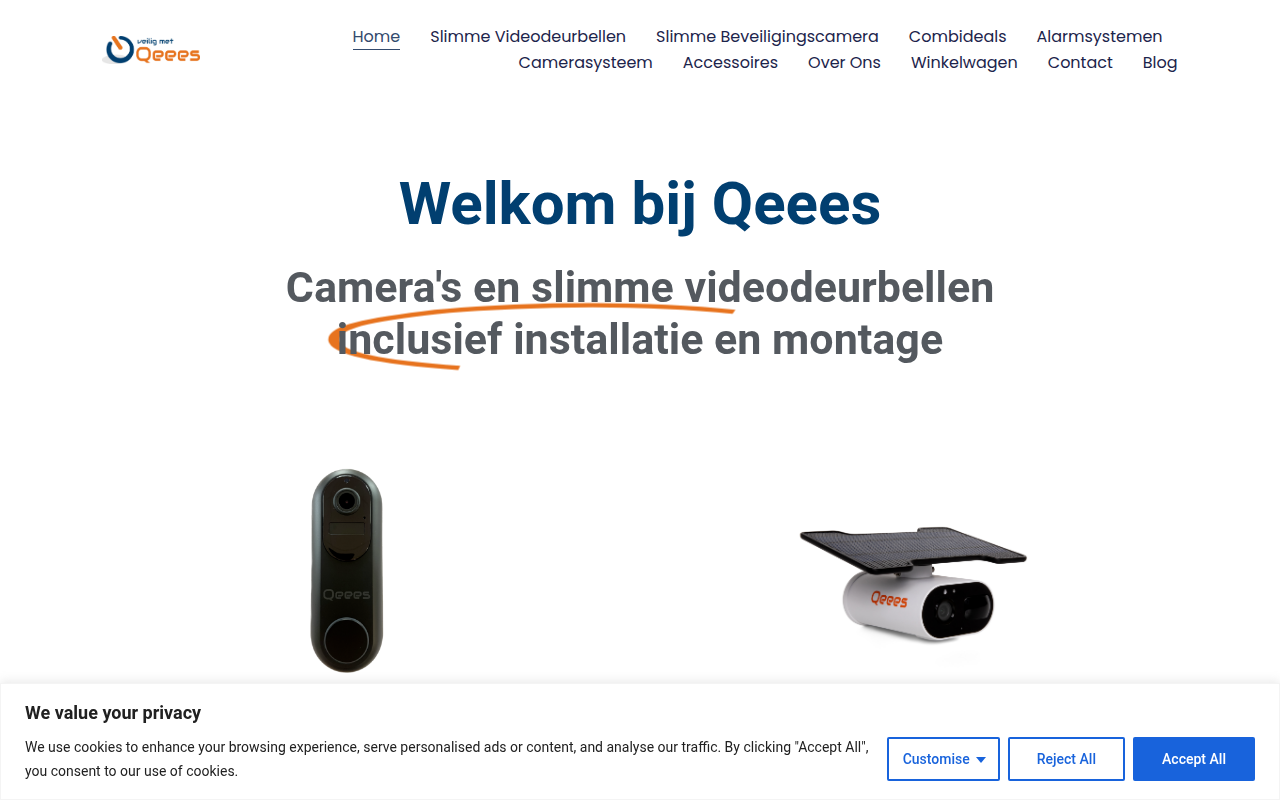 Screenshot van qeees.nl