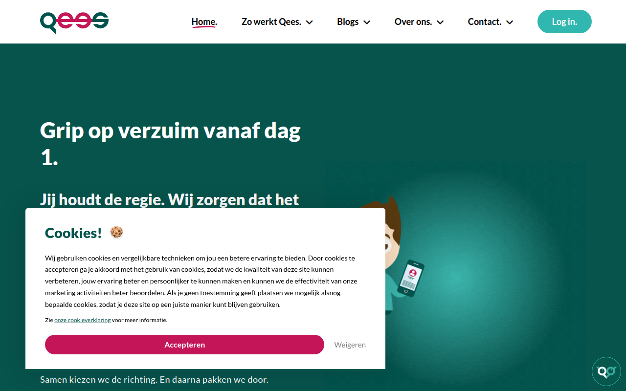 Screenshot van Qees