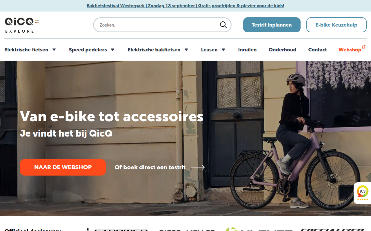 Screenshot van qicq.nl