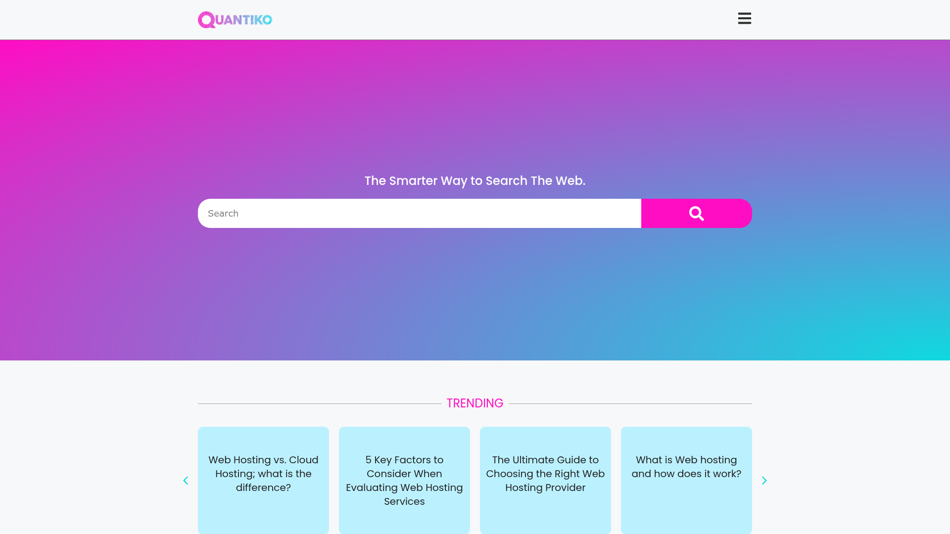 Screenshot van quantiko.com