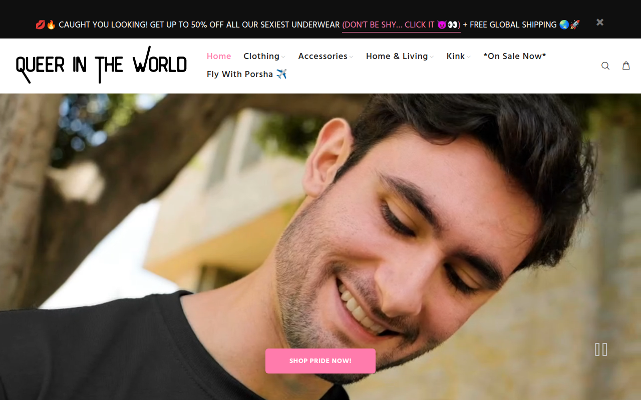 Screenshot van queerintheworldshop.com