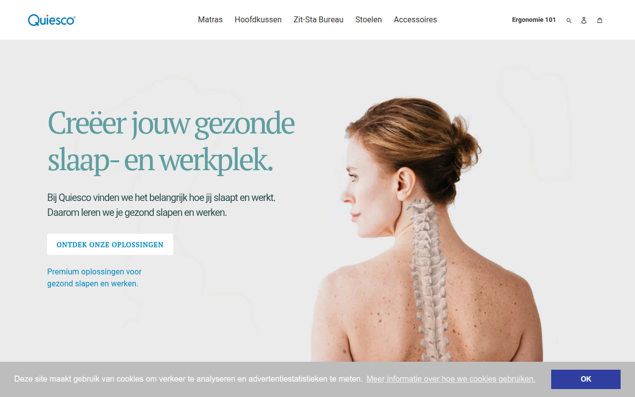 Screenshot van quiesco.be
