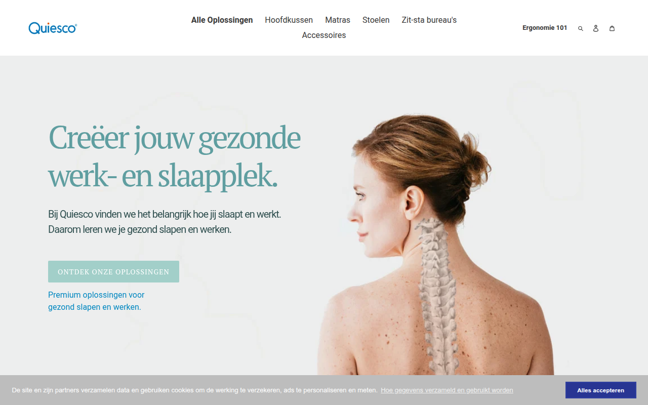 Screenshot van quiesco.nl