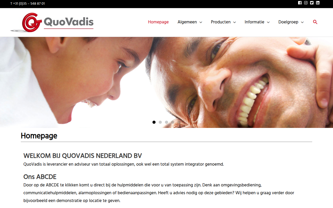 Screenshot van qvn.nl