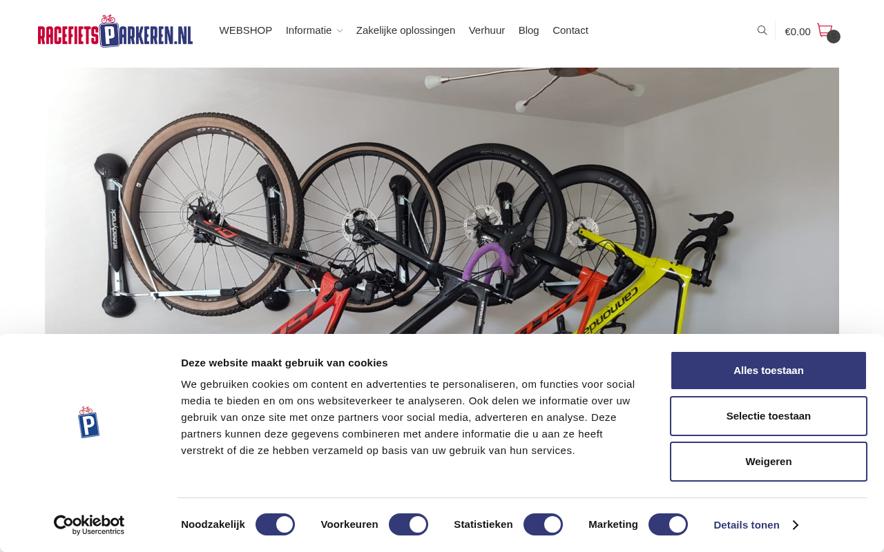 Screenshot van racefietsparkeren.nl