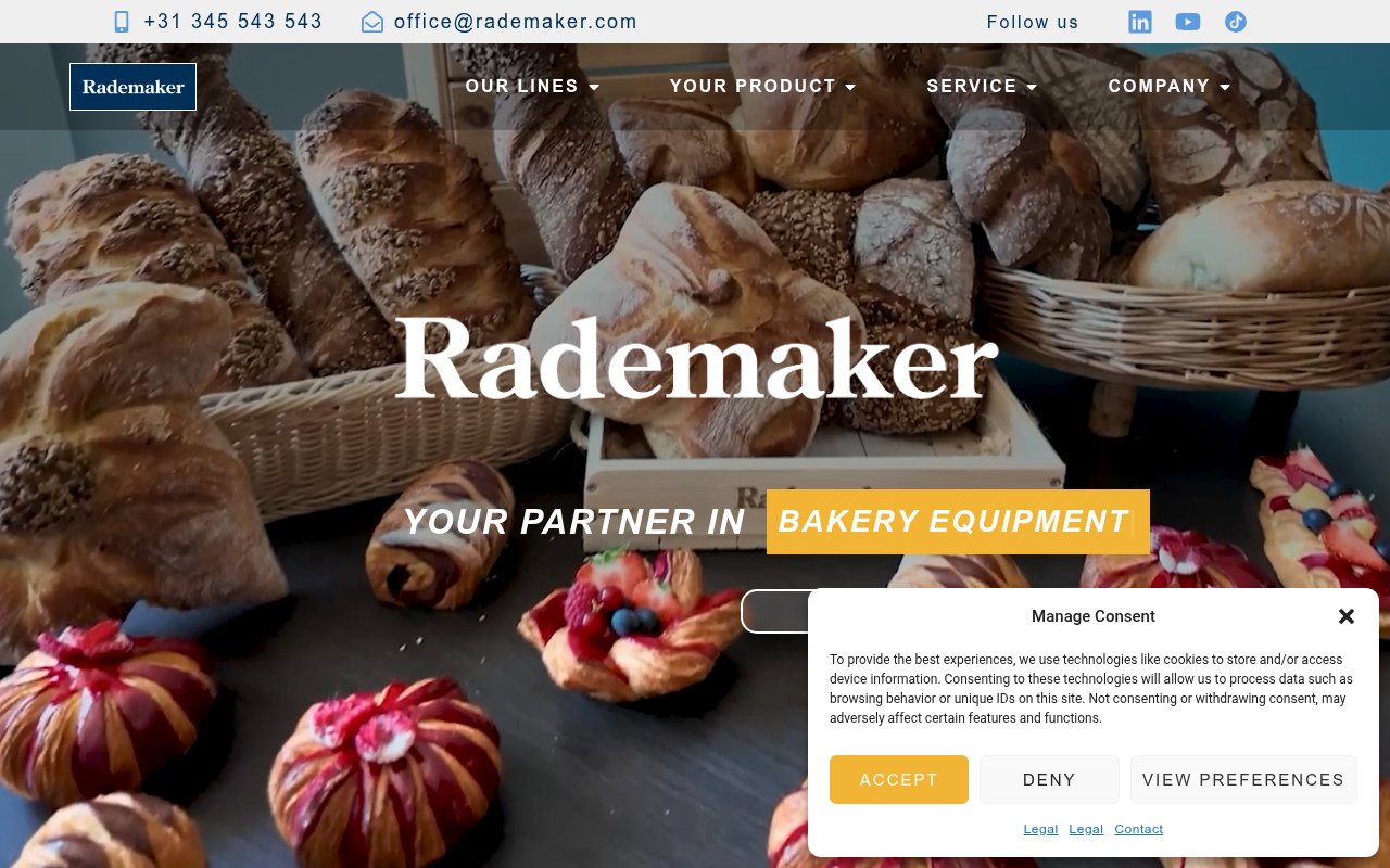 Screenshot van rademaker.com