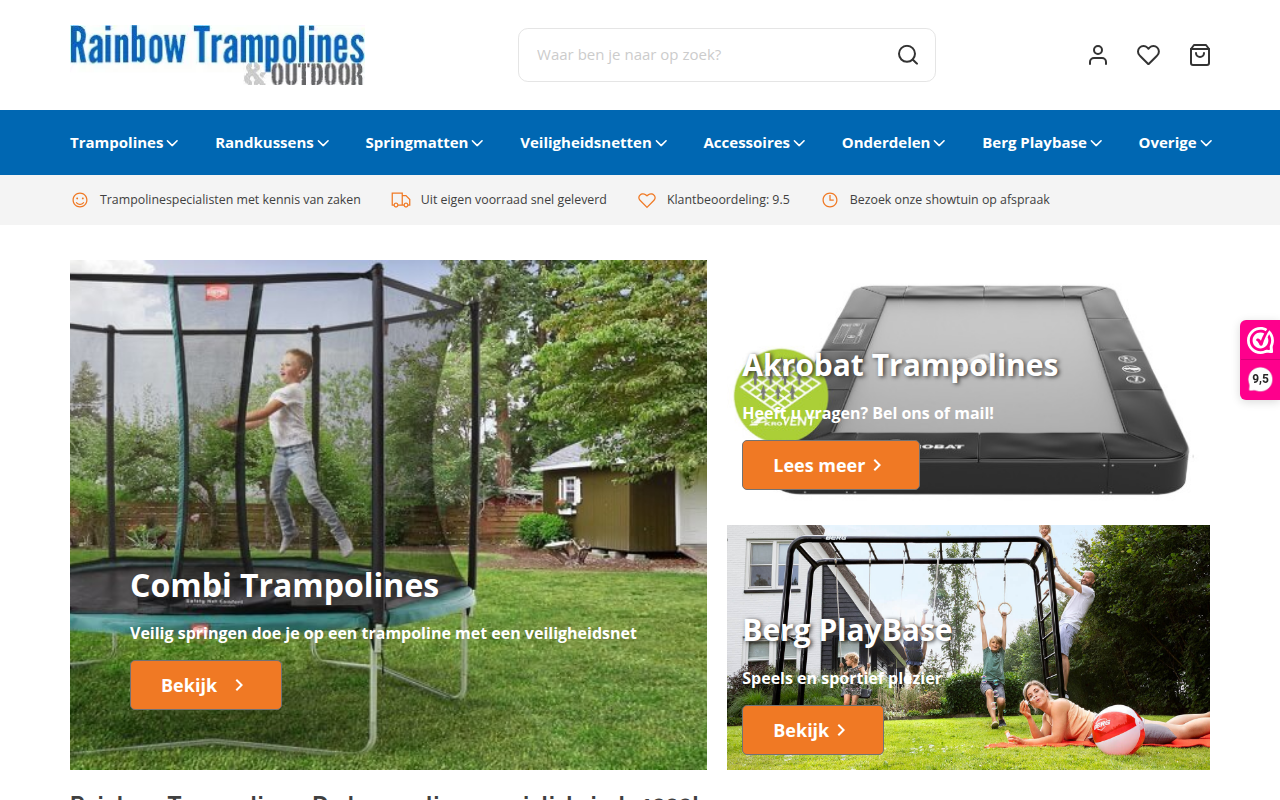 Screenshot van Rainbow Trampolines