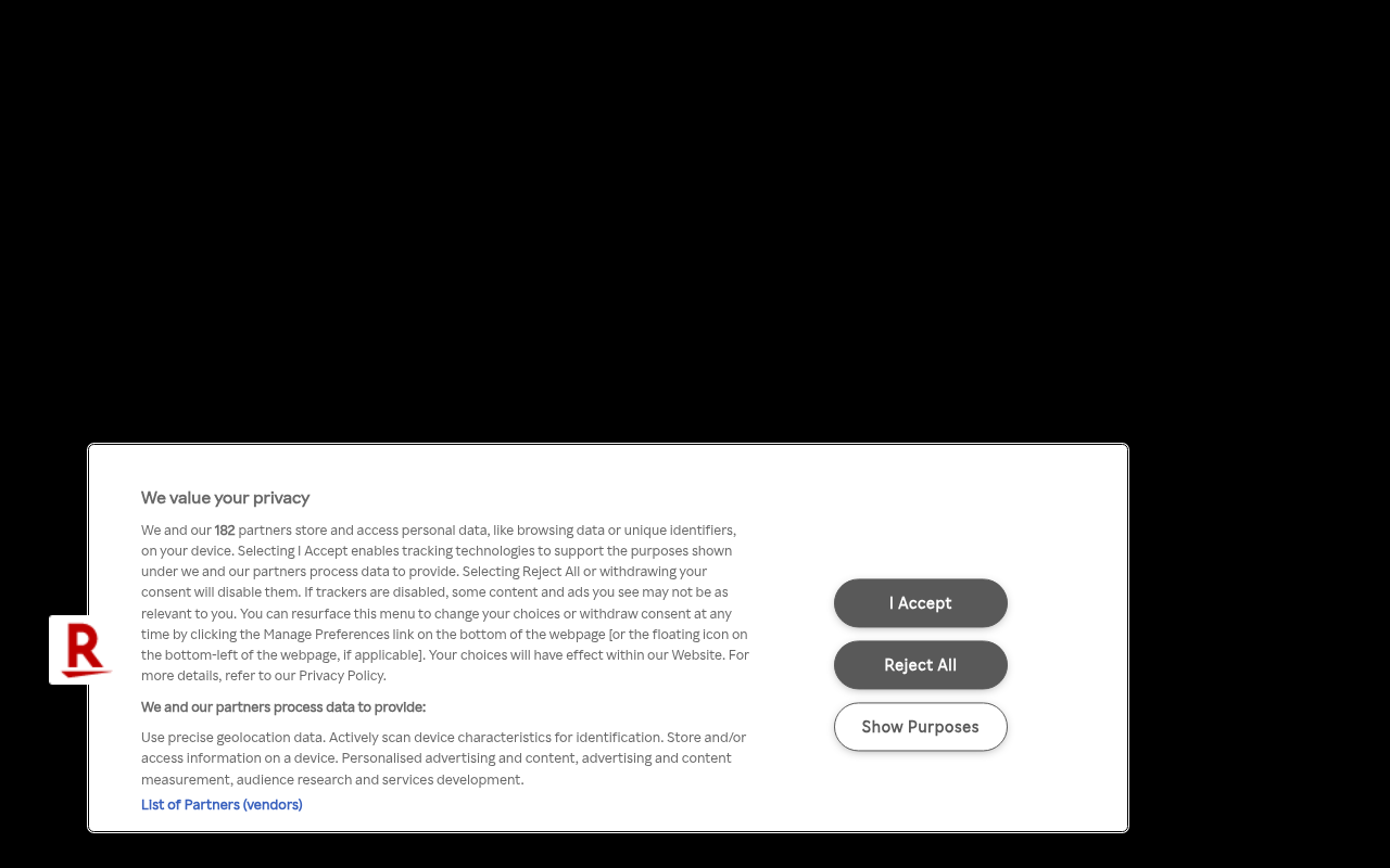 Screenshot van rakuten.tv