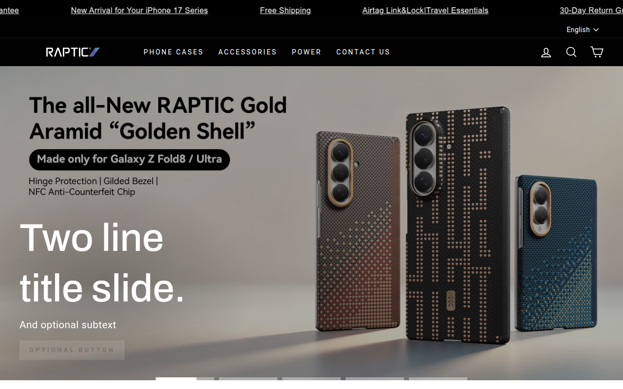 Screenshot van rapticstrong.com