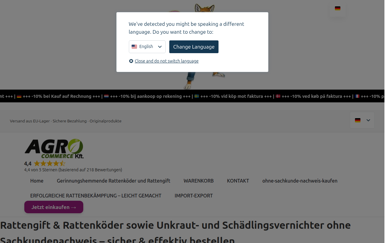 Screenshot van rattengift.biz