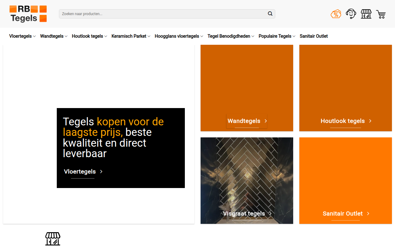 Screenshot van rbtegels.nl