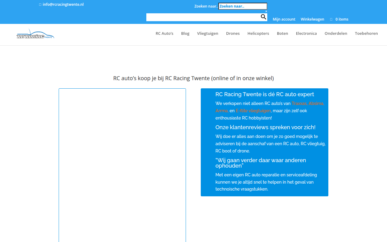 Screenshot van rcracingtwente.nl