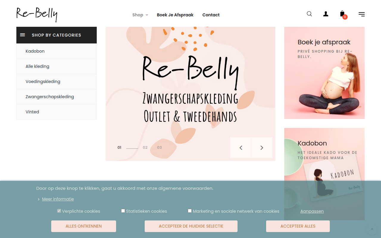 Screenshot van re-belly.be