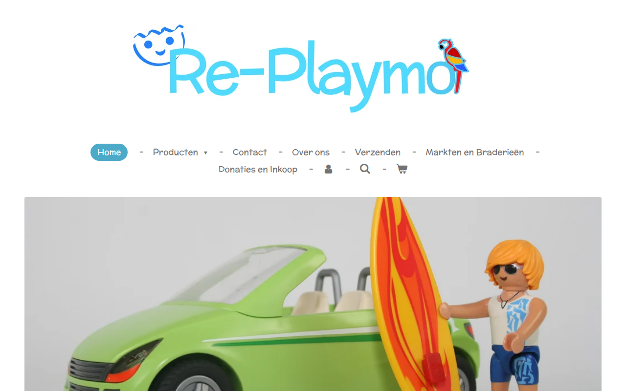 Screenshot van re-playmo.nl