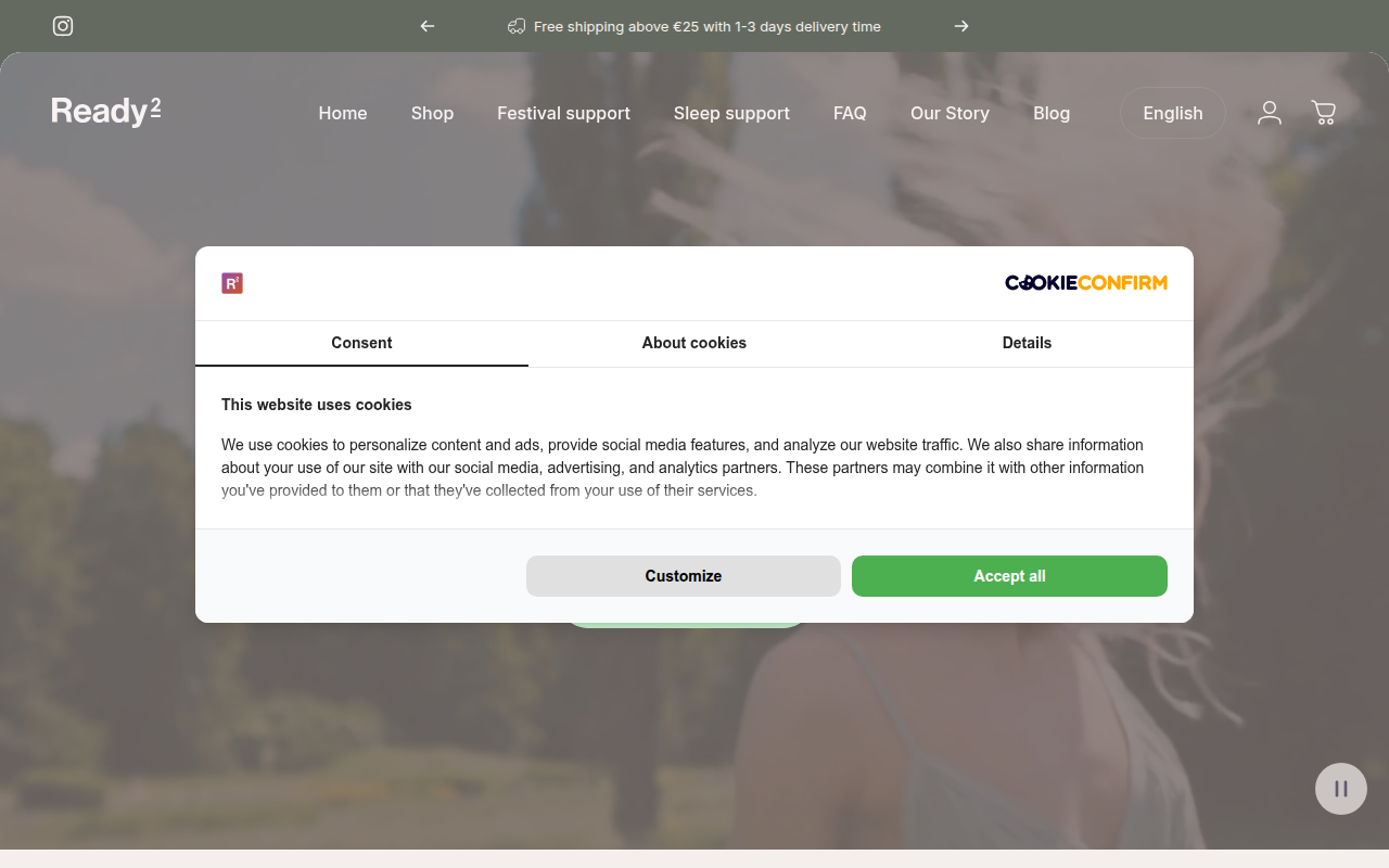 Screenshot van ready-2.com