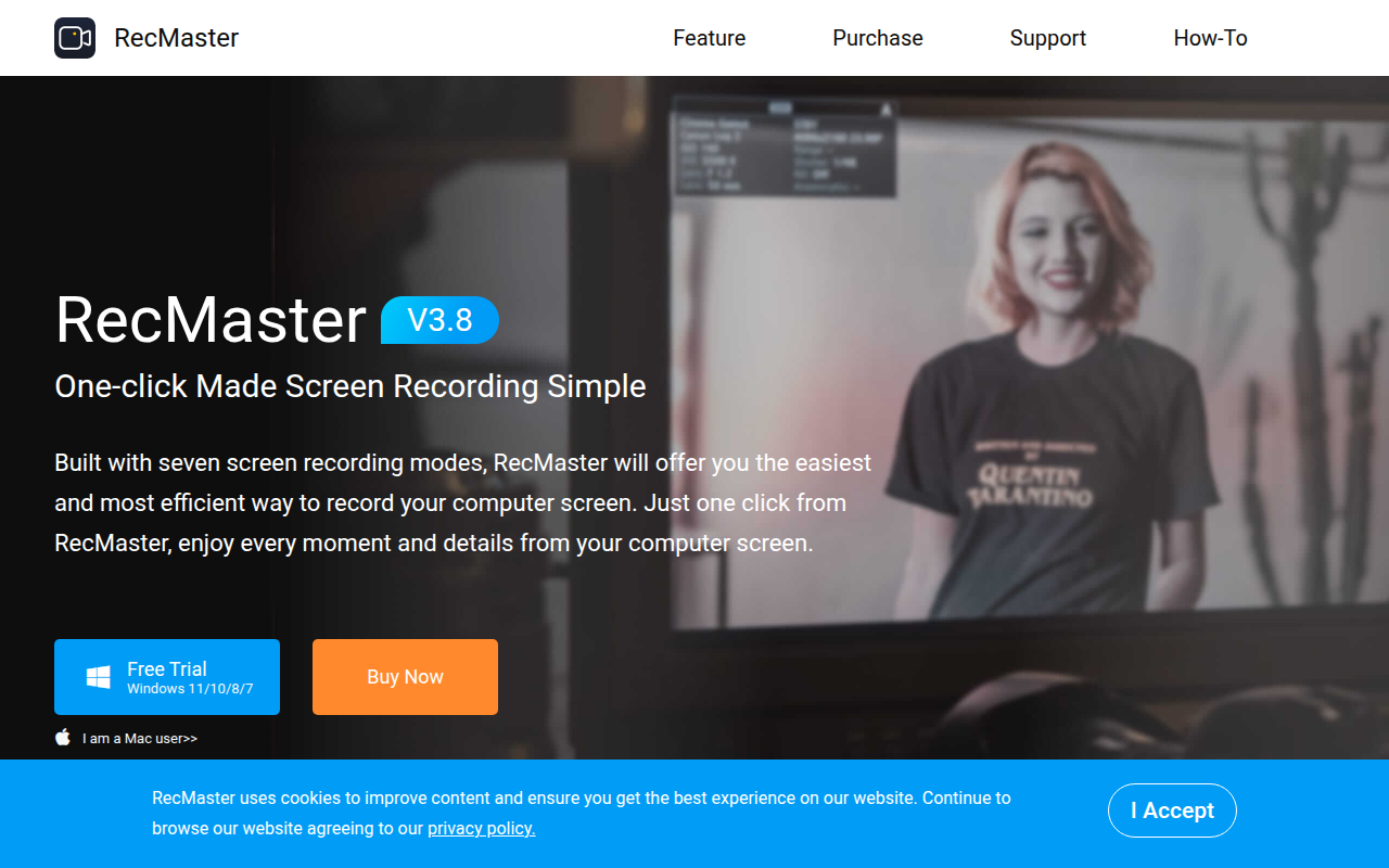 Screenshot van recmaster.net
