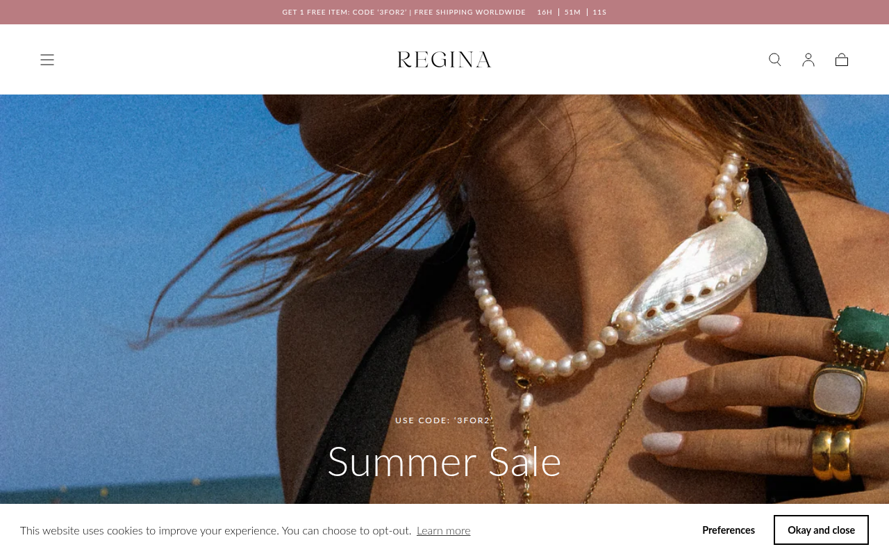 Screenshot van reginajewelry.co
