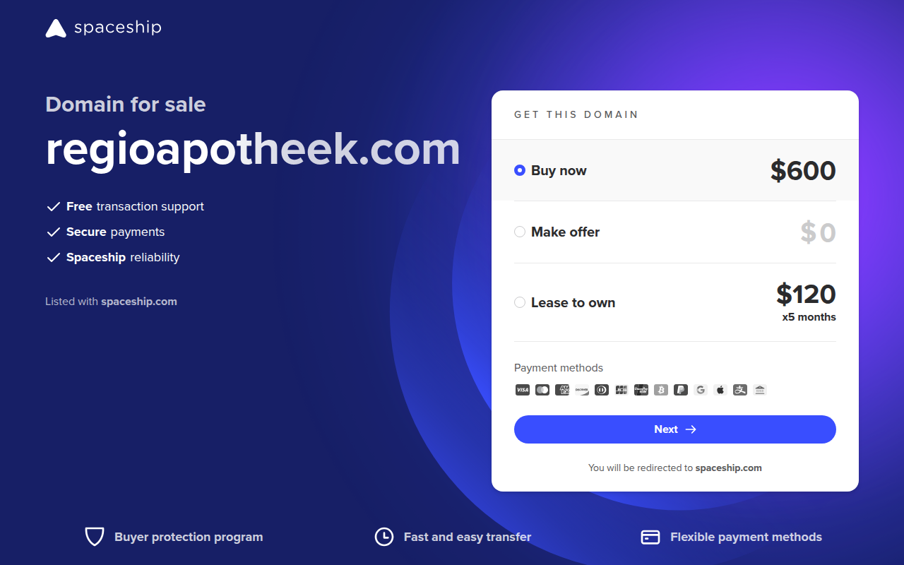 Screenshot van regioapotheek.com
