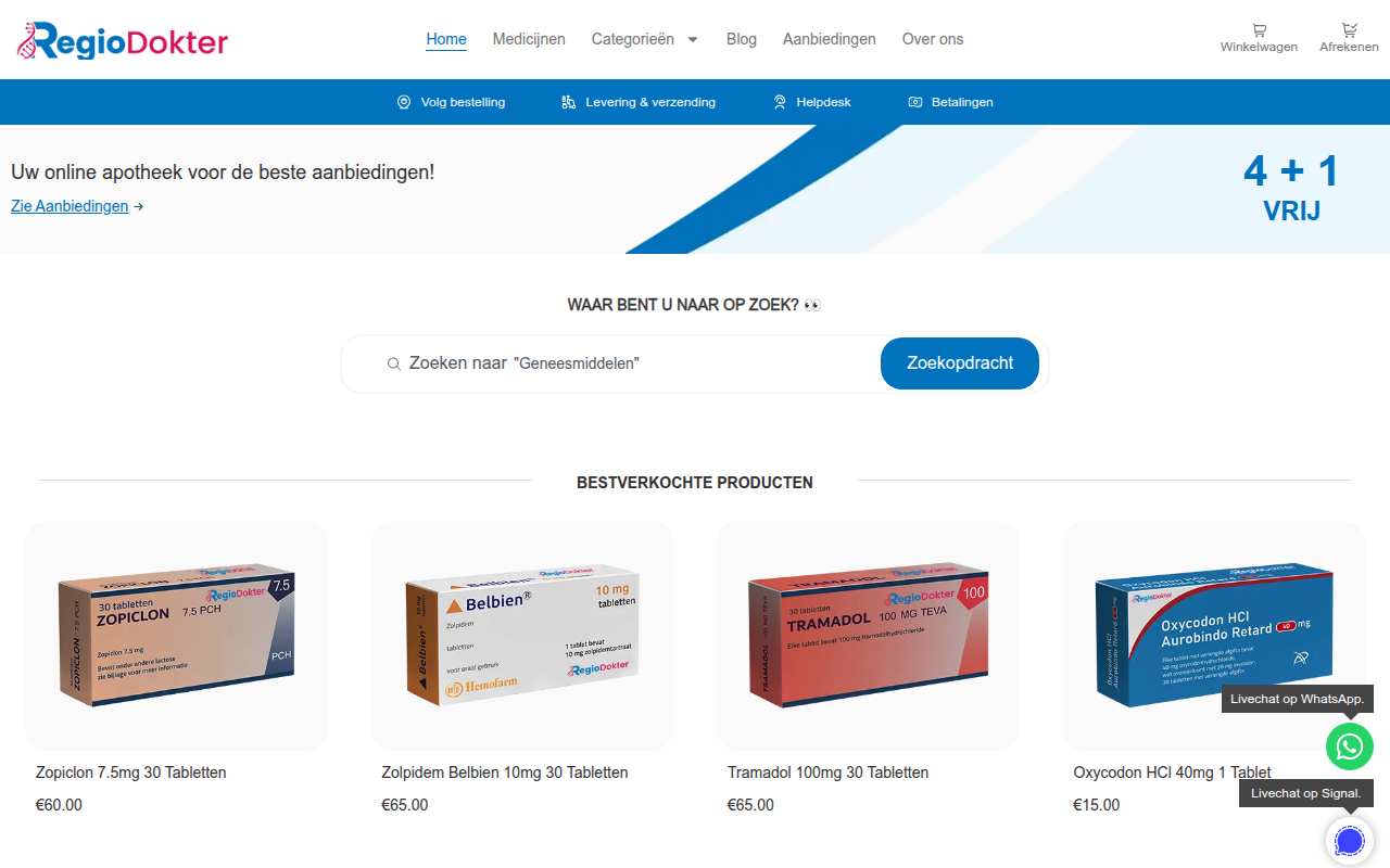Screenshot van regiodokter.com